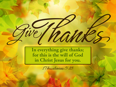 All Things Give Thanks All Things Give Thanks