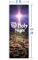 2x5 Vertical Church Banner of Bethlehem