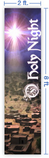 2x8 Vertical Church Banner of Bethlehem