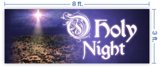 8x3 Horizontal Church Banner of Bethlehem